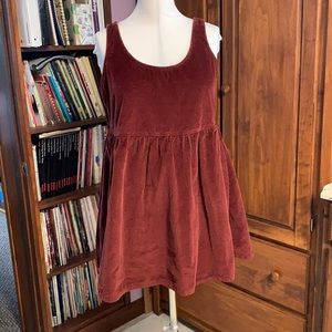 American Eagle Maroon Babydoll Dress